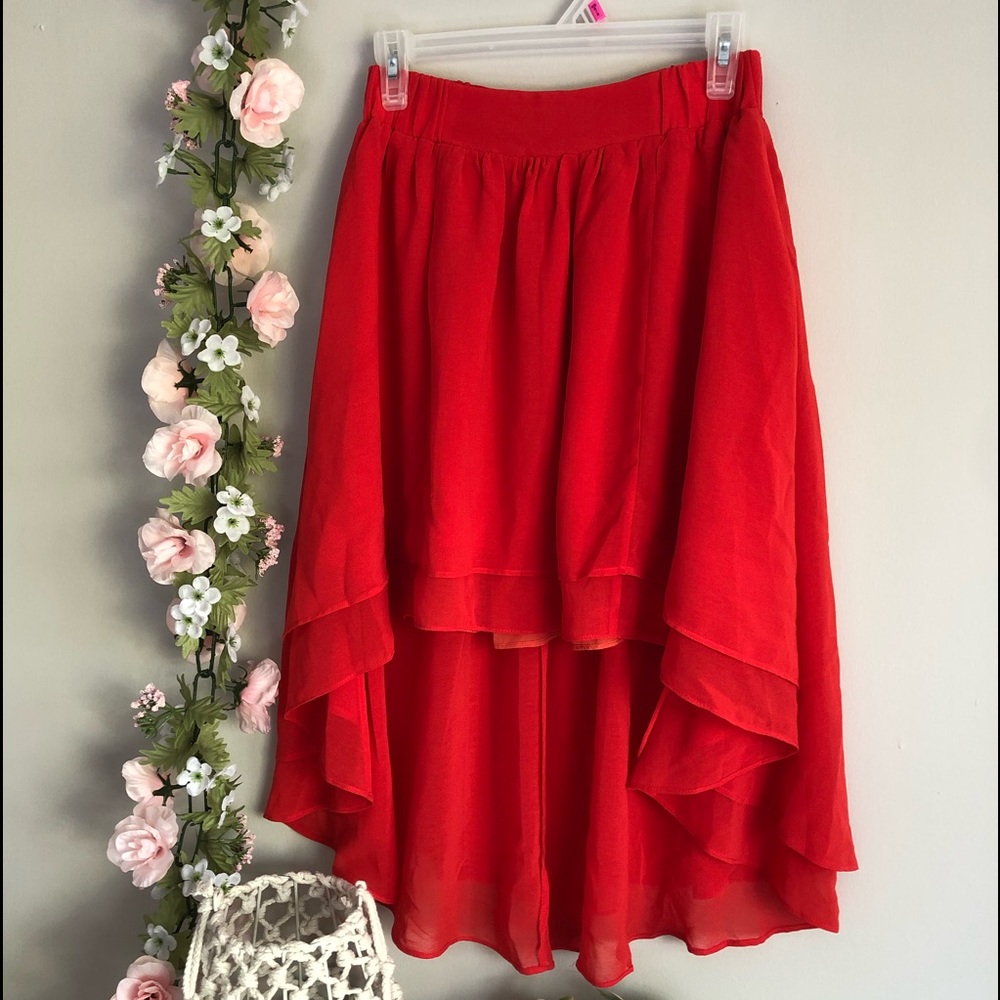 🌸High - Low Skirt